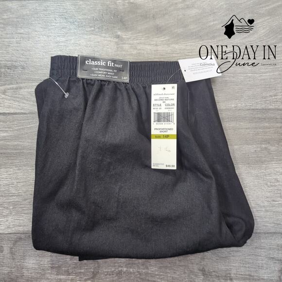 Alfred Dunner Petite Classic Fit Proportioned Short Pull On Pants Size 14P - Picture 6 of 6